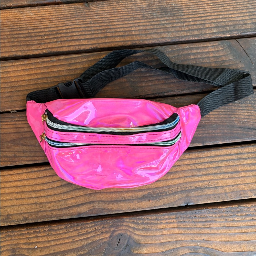 Iridescent Pink Belt Bag